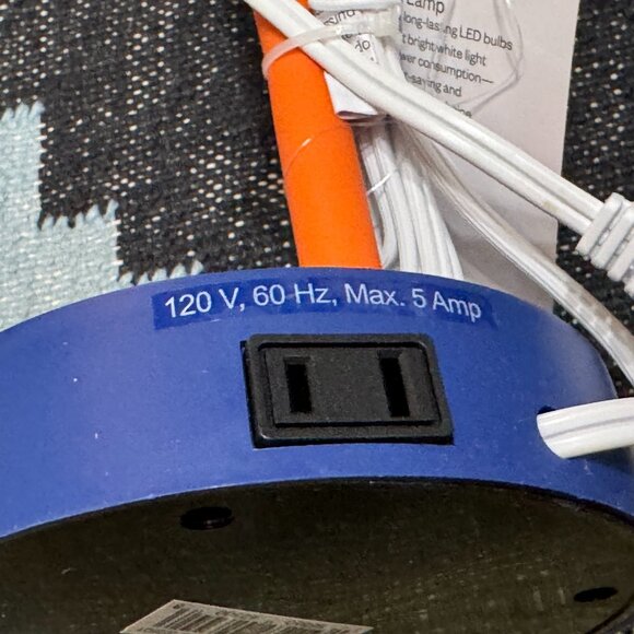 Room Essentials™ Task Table Lamp, Green/Blue/Orange Color Block - Picture 12 of 15